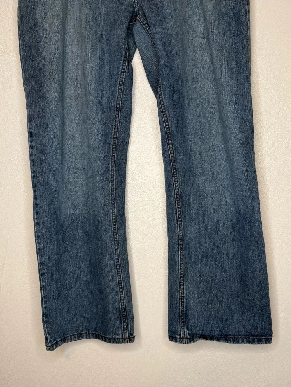 Paco Jeans Men's Blue Cotton Medium Wash Straight-Leg Jeans Y2K Size 38x32